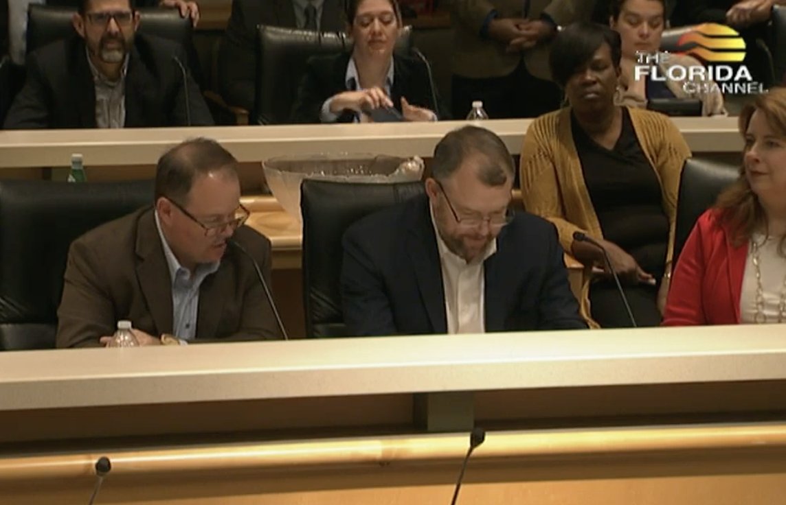 MaryEllenKlas's tweet photo. BREAKING budget news: @Rob_Bradley and @Travis_Cummings agree to finally allow all the tax money collected for affordable housing to go into affordable housing and 3% across the board pay raises for state workers. https://t.co/6i1iTzlMnZ