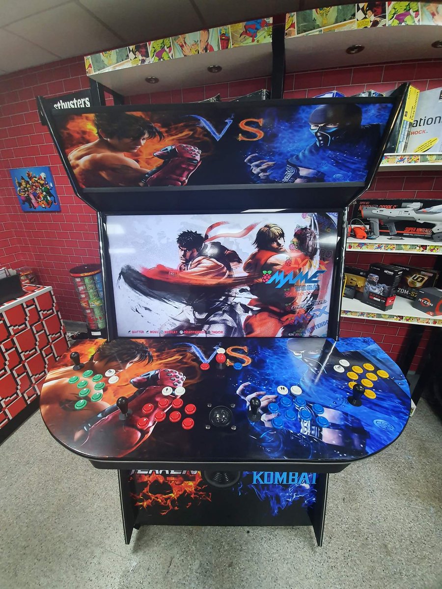 AllAboutTech93's tweet photo. And she's finished! #arcade #mame #retro #tekken #MortalKombat #arcademachine #gaming #game @CyberJamGaming https://t.co/9FtHXBcupD