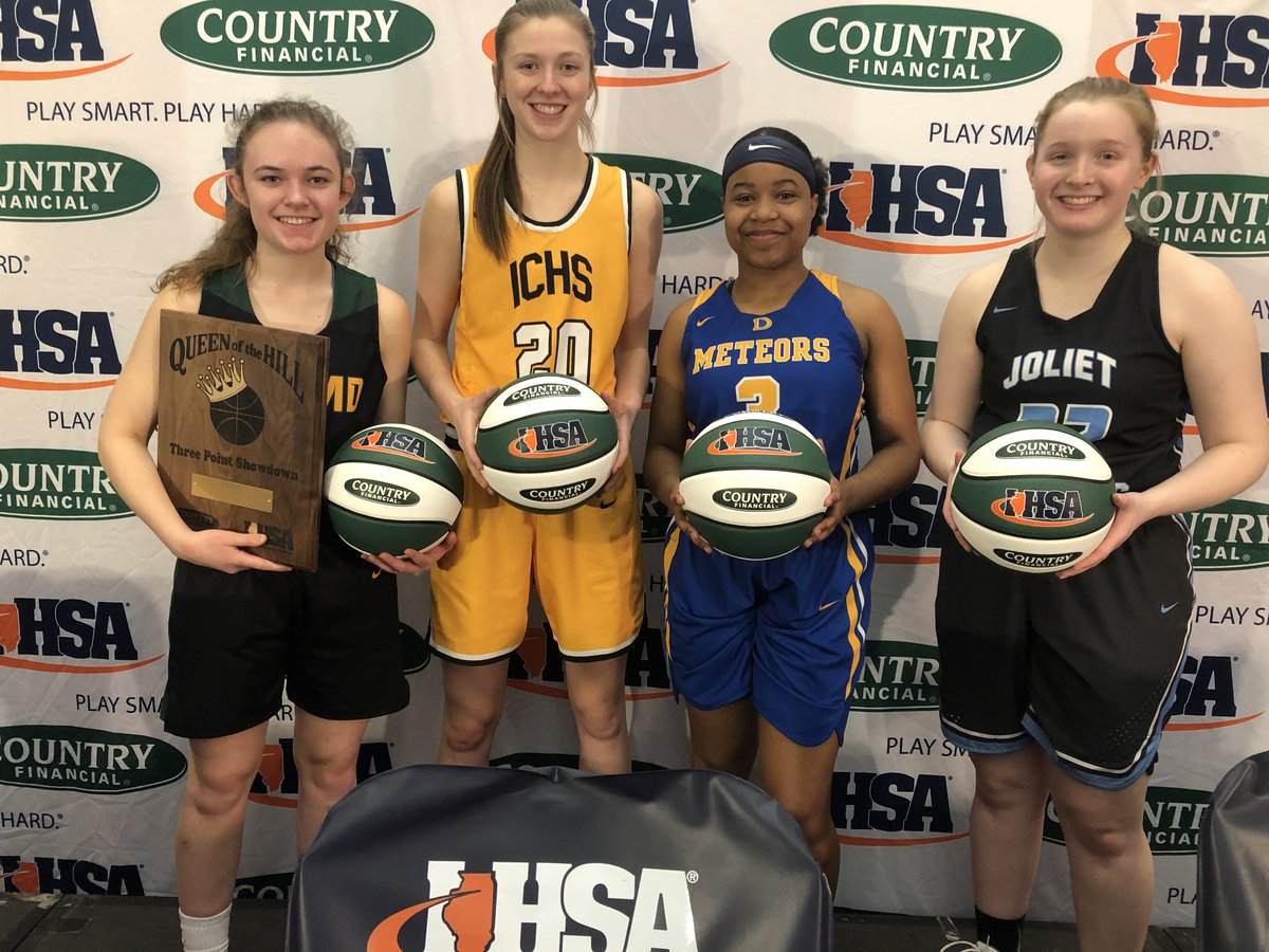 IHSAState's tweet photo. π @hellocountry Three-Point Showdown All-Class Finalsπ
π₯ Ella Burns, Fremd (4A) 1β£0β£
π₯ Kyndel Arthalony, Illini Central (1A) 8β£
π₯ Dionna Brooks, De La Salle (3A) 7β£
π₯ Emma Jay, JCA (2A) 7β£
π Ella Burns is your 2020 #COUNTRYFinancial Queen of the Hill!
#TakeSimpleSteps https://t.co/OJNztUpkNa