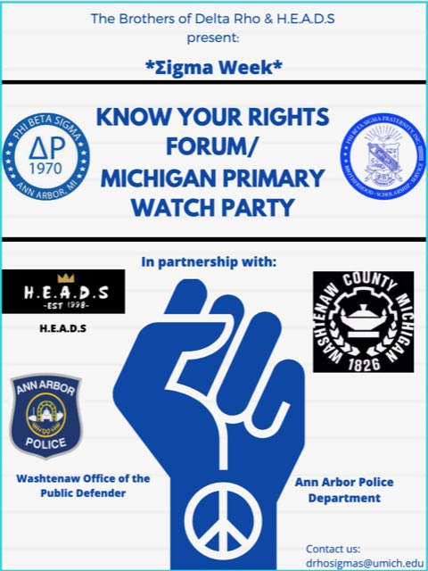 UmichSigmas's tweet photo. Sigma Week is here! Join the Brothers of ΦΒΣ - Delta Rho Chapter this week as we do what we do best -  making the community a better place!           We bring you: “The Blu Revolution”
@HEADS_Official 
@NPHC_Umich 
@THEBSU 
@michiganASA https://t.co/431ZYGnBDH