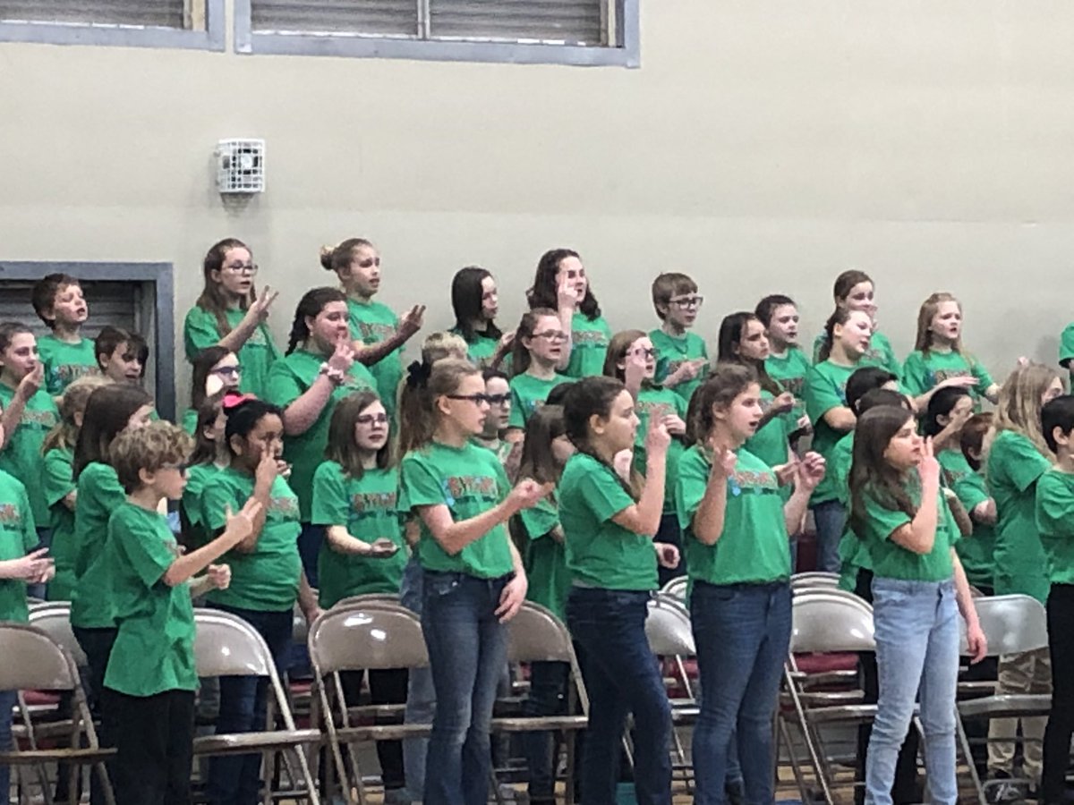 NMS 5th and 6th musicians perfecting our craft at #SWMMEA honor choir! @NeoshoMiddle <a href="/CharityWRocks/">Charity Williams</a> <a href="/PowersTonna/">Tonna Powers</a> Can’t wait for the performance!
