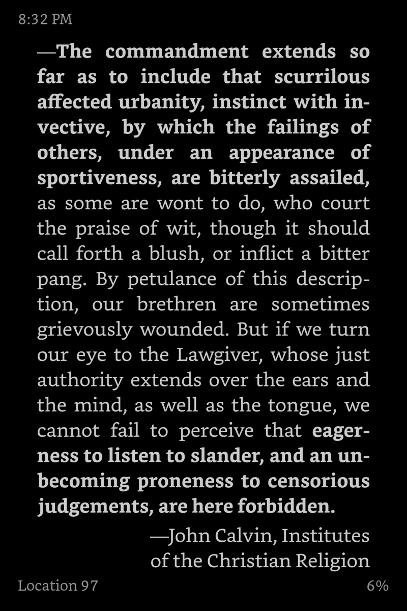 WhitStillman's tweet photo. It seems that @twitter isn't following - or hasn't even read! -  #JohnCalvin's masterful commentary on the 9th Commandment https://t.co/rXnpZKVorR