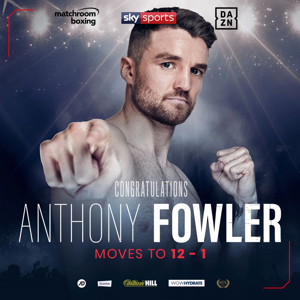 MatchroomBoxing's tweet photo. The Machine! 🤖

@afowler06 lands big and the fight is over in the first! 😤

#FitzgeraldFowler2 moves one step closer 👀

#FowlerTetteh #QuiggCarroll https://t.co/znSH7ovFpB