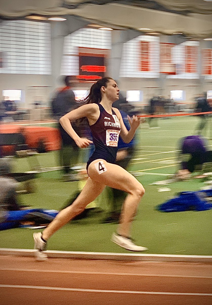 RichmondXCTF's tweet image. ECAC MILE PRELIM | In section 2 Caroline Robelen takes the with a PR 4:49.08 with FR Anna George placing 5th (4:56.23). Robelen advances to the final with the fastest time of the day. #goSpiders #spidersxctf #oneRichmond #mile #bringbacktheMile