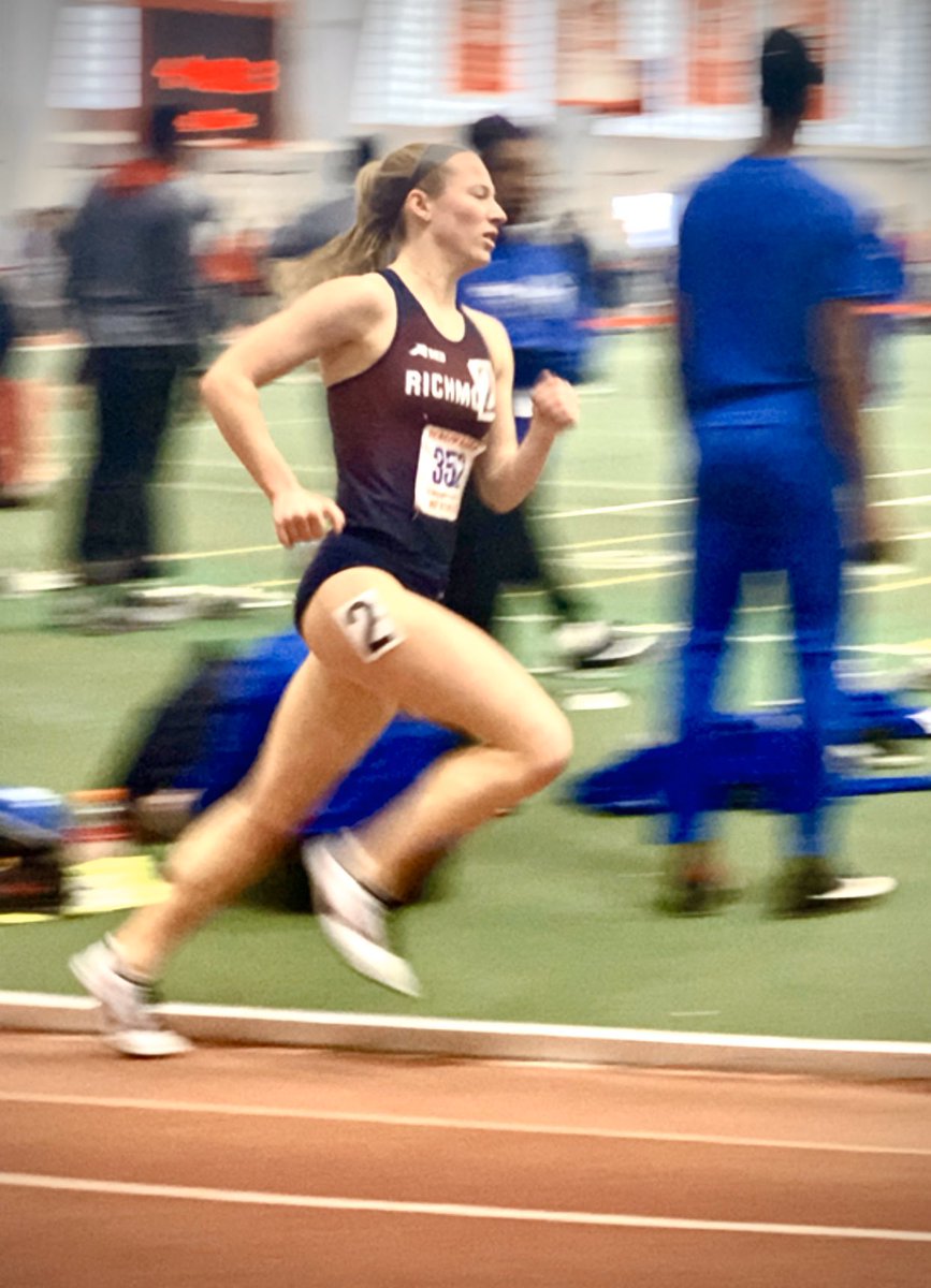 RichmondXCTF's tweet image. ECAC MILE PRELIM | In section 2 Caroline Robelen takes the with a PR 4:49.08 with FR Anna George placing 5th (4:56.23). Robelen advances to the final with the fastest time of the day. #goSpiders #spidersxctf #oneRichmond #mile #bringbacktheMile