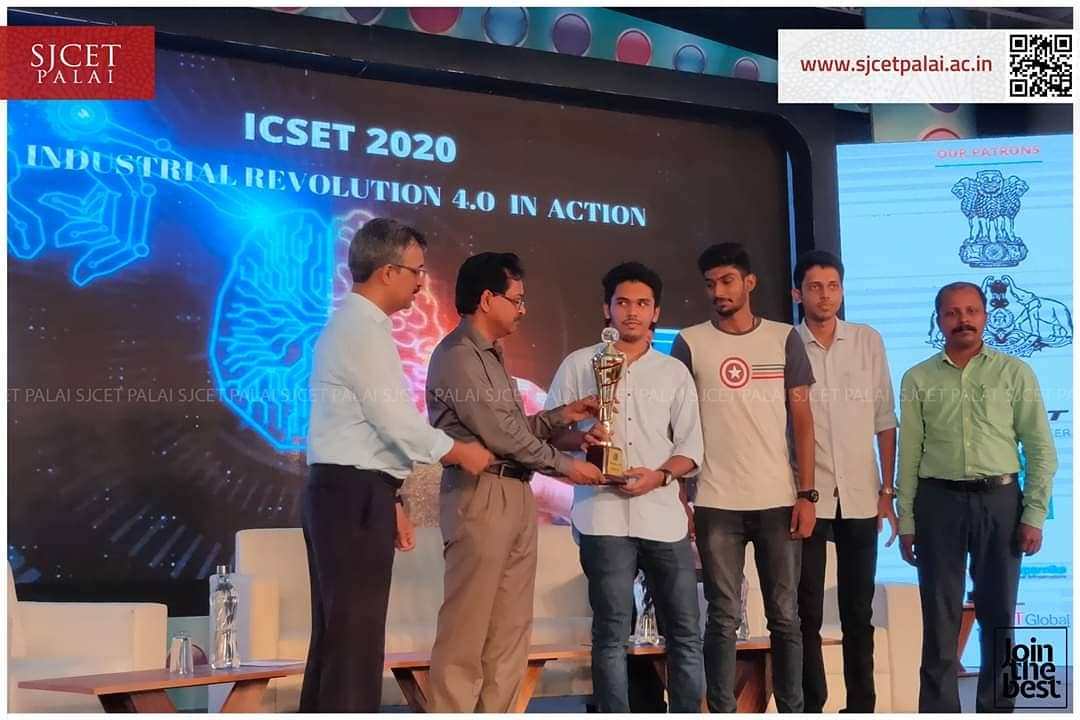 SJCET_PALAI's tweet image. Congratulations to our S6 CSE students who won the First Prize at Techathlon 2020 conducted by ICT Academy.

Project : DigiBus- An app which can track running status both private and government buses.

#sjcet #sjcetpalai #Techathlone2020Winner
#ICTAcademy #DigiBus #FirstPrize