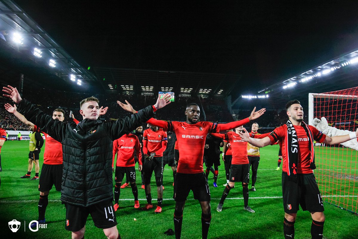 ActuFoot_'s tweet photo. Il y a un an jour pour jour, le Stade Rennais s'imposait 3-1 contre Arsenal au Roazhon Park. https://t.co/7EeDgY24nQ