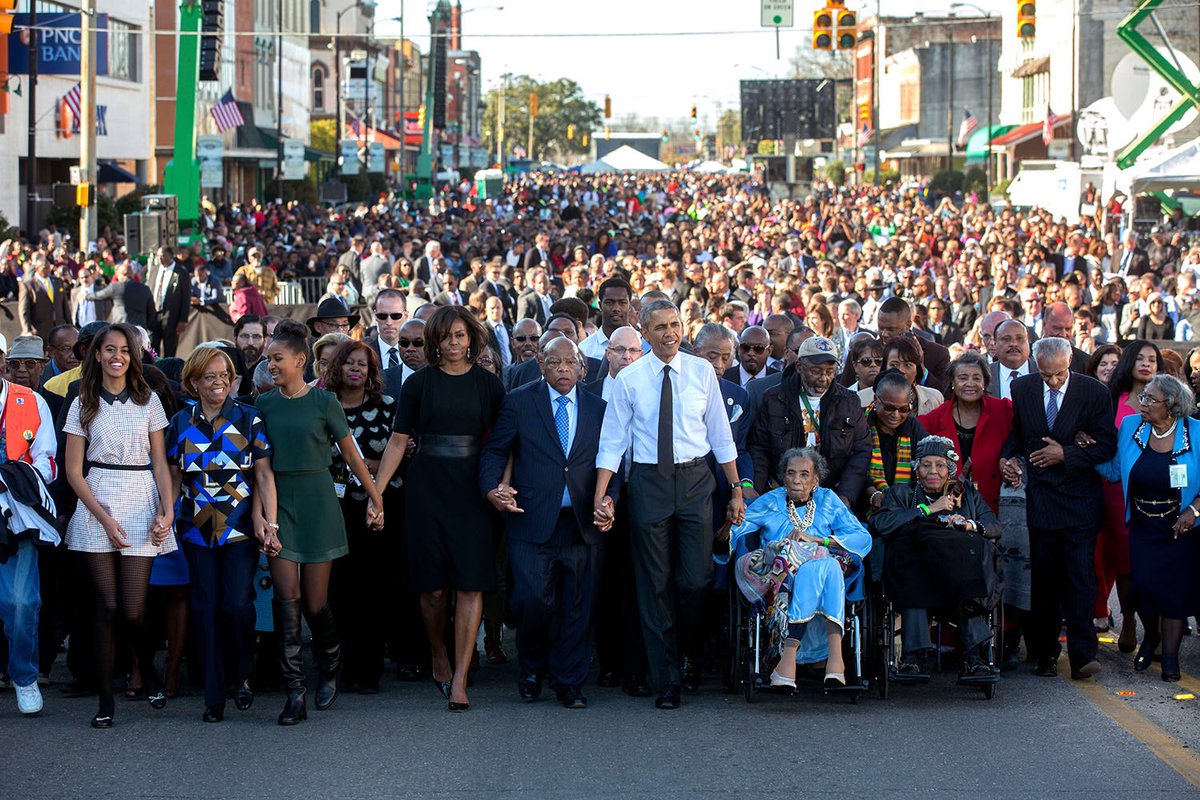 55 years ago, when a group of civil rights organizers crossed the Edmund Pettus Bridge, they carried America with them. Today, let's honor that legacy by continuing their work to protect and exercise our foundational right to vote.