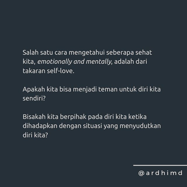MaulsO6's tweet photo. Baca deh siapa tau kalian bisa lebih menghargai diri kalian dan bisa cinta sama diri kalian sendiri. 

cr. @.ardhimd https://t.co/otB6wVGsWT