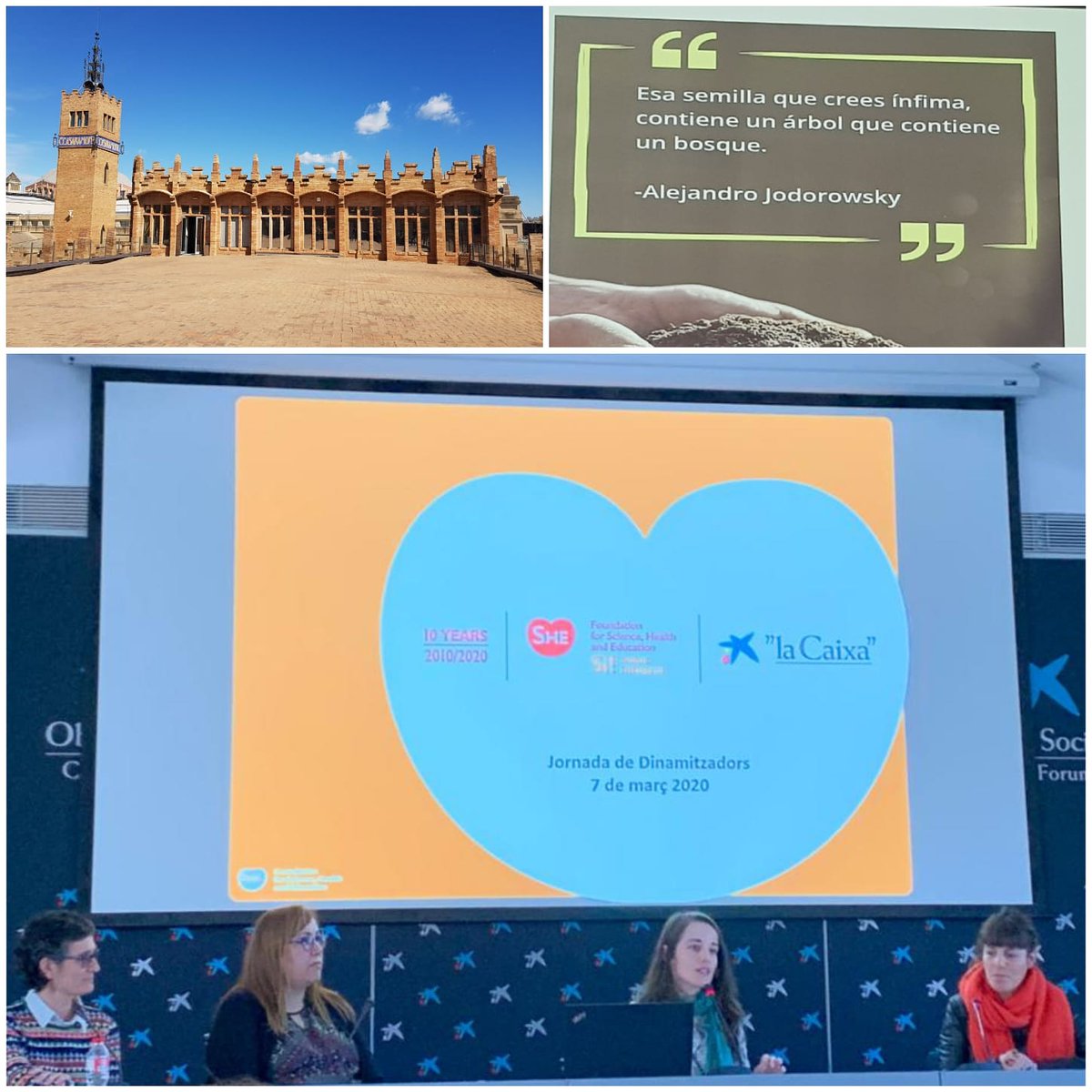 escolallucanes's tweet image. Participem a la Jornada de Dinamitzadors del Programa de Salut Integral al CaixaFòrun de Barcelona amb l'objectiu d'ampliar coneixements i conèixer noves experiències per enriquir el Projecte de Salut Integral de l'escola @CaixaForum #programaSi