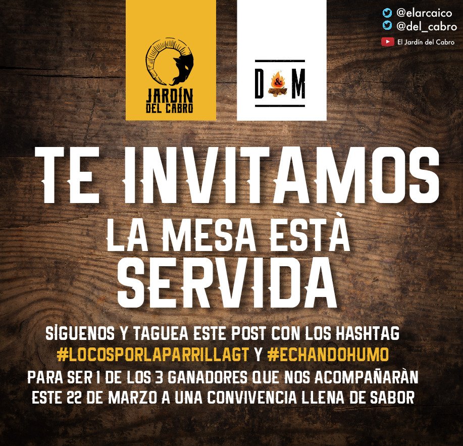 del_cabro's tweet photo. Están cordialmente invitados a nuestra mesa, el sorteo es el 18 de este mes, instrucciones en el post, buena suerte a todos, cheers. https://t.co/d8eg49LWFA
