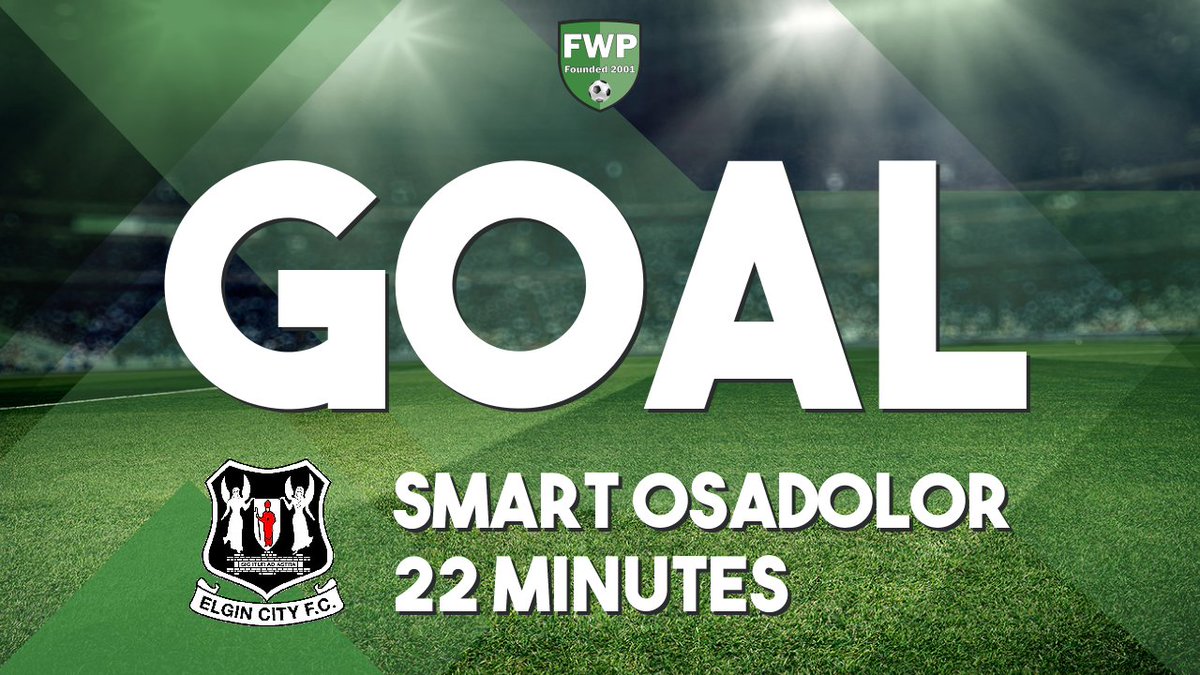 FWPElginCity's tweet photo. GOAL: @FWPELGINCITY 1-0 @FWPStirling - Smart Osadolor (22') https://t.co/F10E4BwwTT https://t.co/pYkEKg4NP5