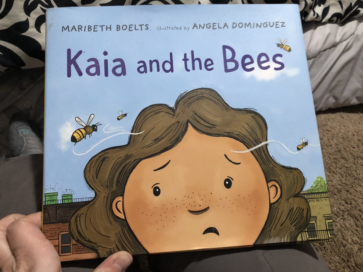 “Because bees are amazing and scary and mysterious. And we need them.” @maribethboelts and @andominguez do a great job of working through all the emotions around bees. Kaia’s story will certainly resonate with little readers! TY @Candlewick for sending Kaia on a #bookexcursion