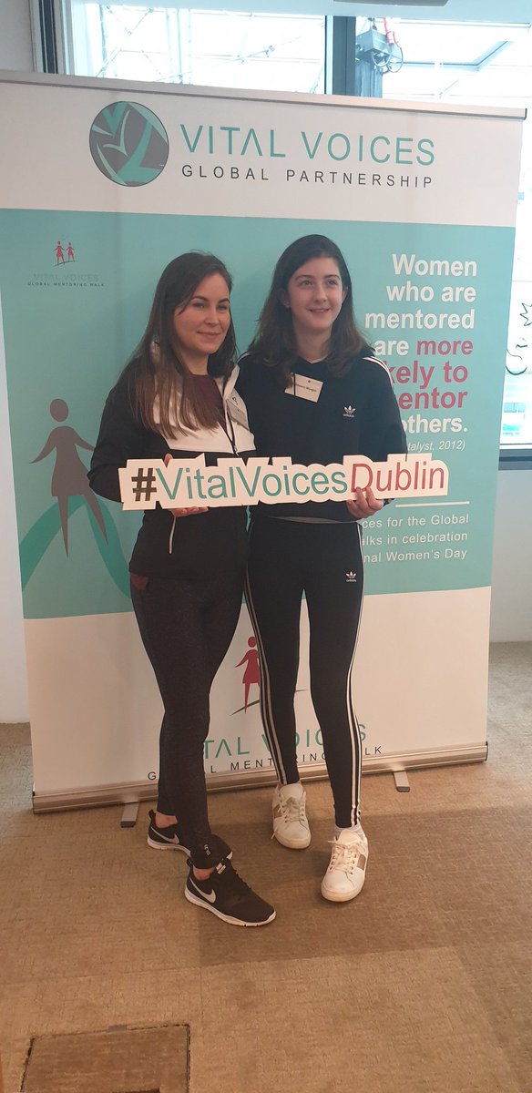 IseultMangan's tweet photo. Great way to celebrate #IWD2020 at #vitalvoicesdublin with @NorahCasey Aoibheann had the loveliest morning walking with her mentor match for today one of her all time heroes @liaonet #GlobalMentoringWalks #EachforEqual @VitalVoices https://t.co/FAz9rofoi8