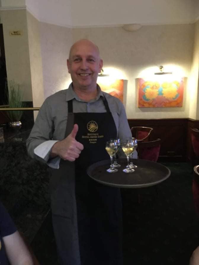 SevenDaysPrague's tweet photo. Our bartender Mirek is inviting you for small drink of liquor to boost your immunity🥃🥃🙂 #prague #hotelsevendays #drink #bar https://t.co/Kb1ngpJVR1