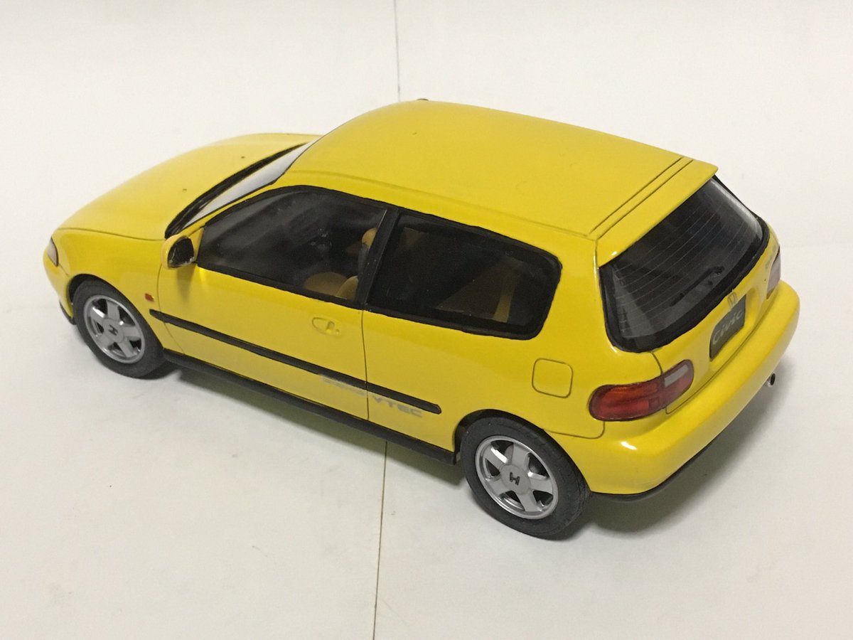 ハセガワ製EG6シビックSiR-Ⅱ“ファクトリーストック”完成しました