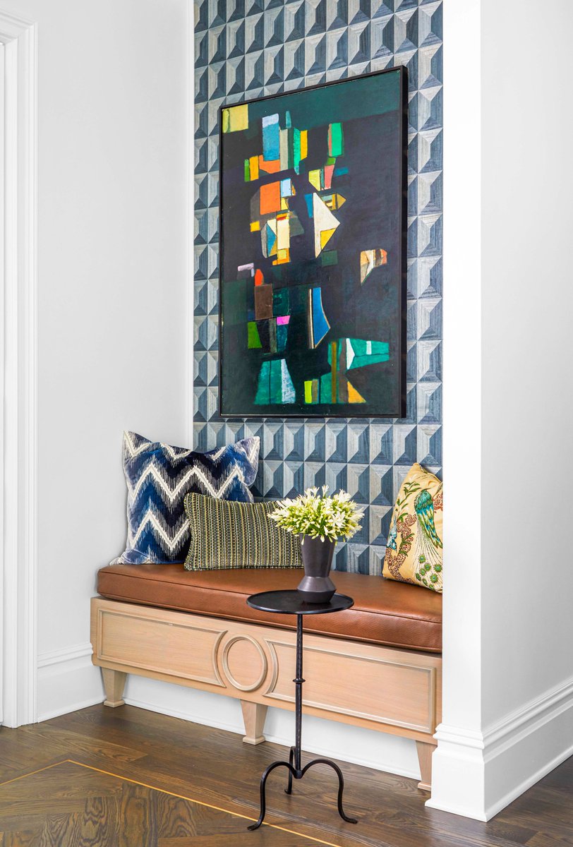 Happy #SaturdayMorning! Head to Instagram for details on my this entryway design in my client's Ann Arbor, Michigan home and featured in <a href="/HouseBeautiful/">House Beautiful</a> this month. On stands now! Pick up your copy!