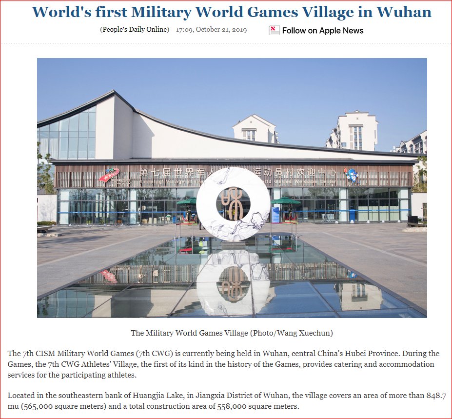 The CWG Athletes' Village, the first of its kind in the history of the Games, provides catering and accommodation services for the participating athletes.It was located only about 10 miles from the Wuhan Institute of Virology.