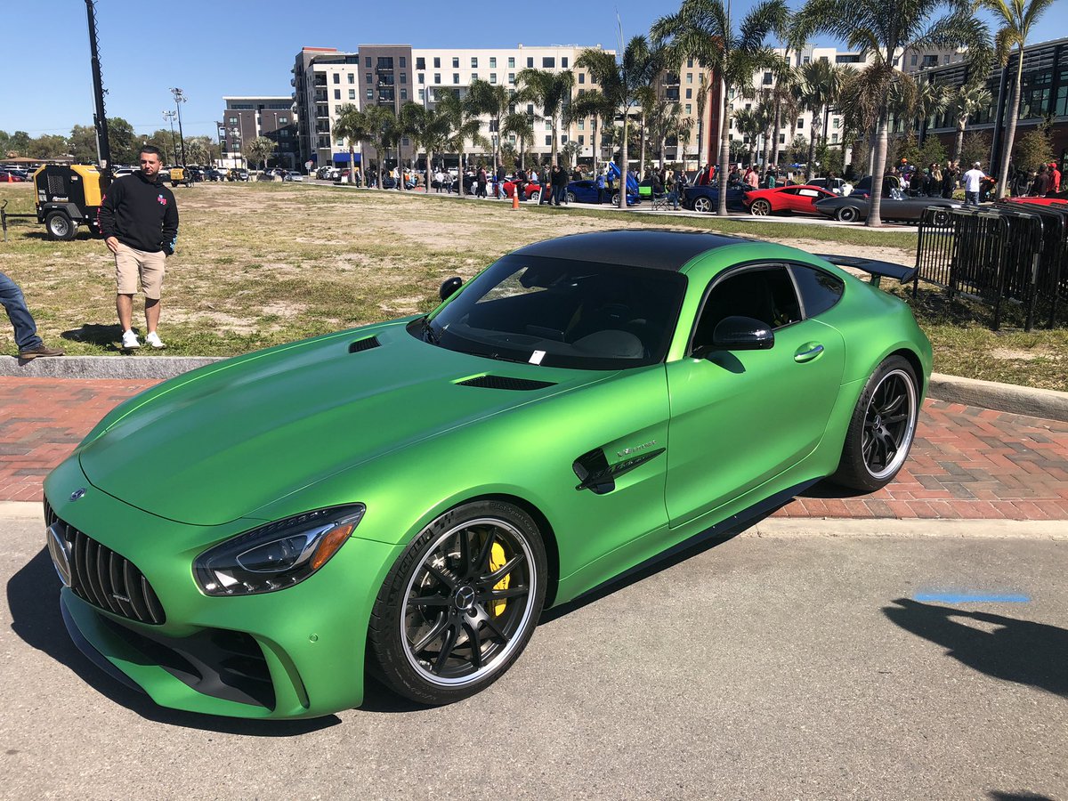 Beautiful day for a car show.