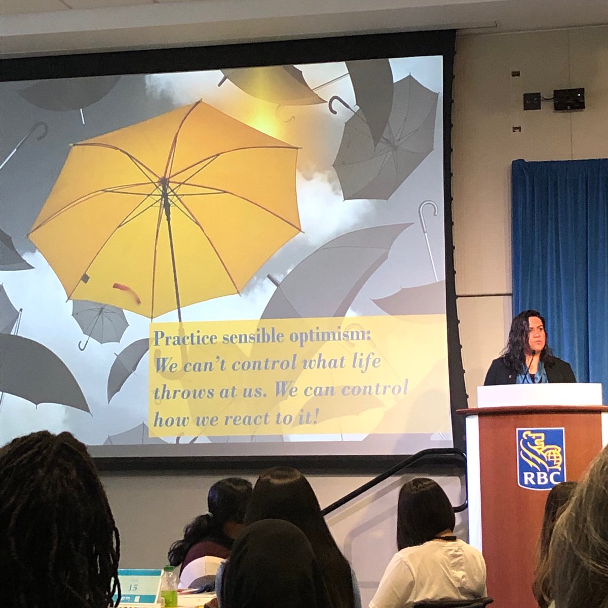 MirandaGermani's tweet photo. Life lessons from Ramin Fazel - sensible optimism, don’t let biases impact choices, chose where to put energy, when life knocks you down take control and care for you, your voice has power @girlsmentorship GEMinar #GettingYourGoals hosted by @RBC. @KatieZeppieri @aaliyahdasoo https://t.co/fUN45MmImR