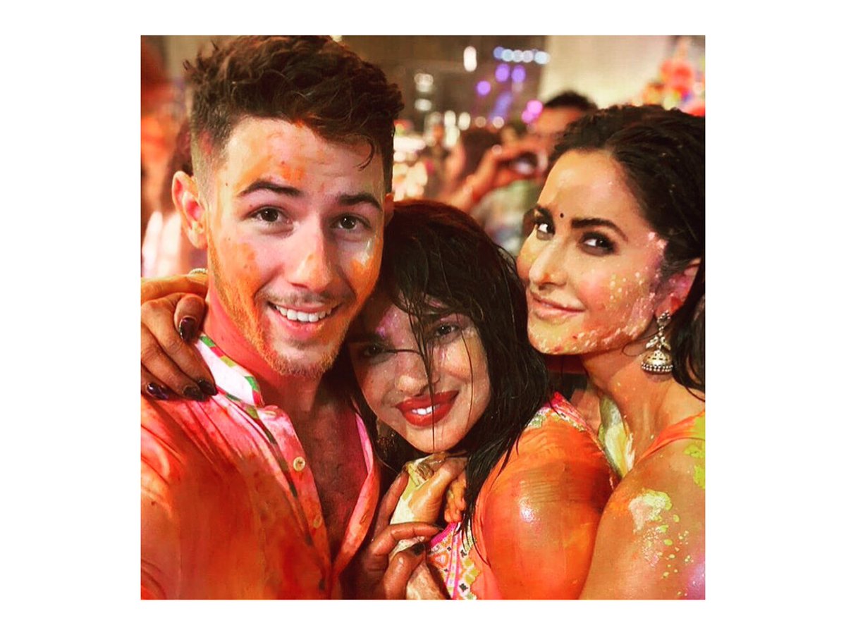 Ethnicora's tweet photo. #Repost @pinkvilla
Nick and Priyanka have kickstarted Holi 5 days early and Katrina Kaif has joined the party ❤❤
#priyankachoprajonas #nickjonas #holi #indianfestivals #love #goals #ethnicora #whitetruffles #5678mediagroup #advertising #adagency #dud #danceusadance #dud2 https://t.co/oYcqkg9AHG