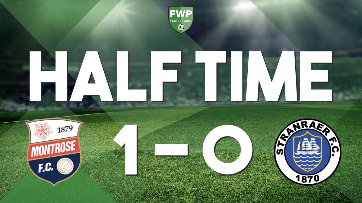 FWPStranraer's tweet photo. HALF-TIME: @FWPMontrose 1-0 @FWPStranraer https://t.co/qp2wNmCOPJ https://t.co/e46GqqBQmd