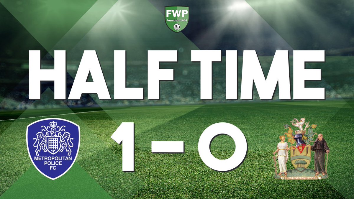FWPMetPolice's tweet photo. HALF-TIME: @FWPMetPolice 1-0 @FWPHarrowBoro https://t.co/oD53tAiqfp https://t.co/AjLWSgp6Mm