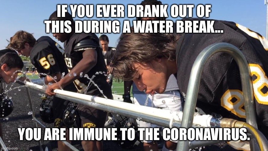CoachWilcox55's tweet photo. Pro Tip: Make sure to put your dirty hand over the unused holes so we get more water pressure. https://t.co/AujAYrZ2fw