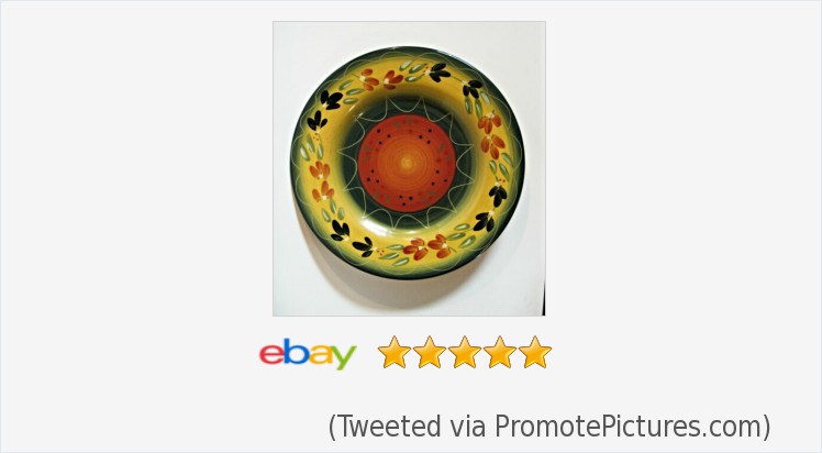 pennipete's tweet photo. Pile On The Pasta and Serve! La Province Tabletops Gallery Hand Painted 11-3/8" Large Round Serving Plate | @pennipete #eBay #mediterranian #tabletopsgallery
https://t.co/eU7gNfTuEf
(Tweeted via https://t.co/GWOYfNVZbU) https://t.co/SsFGUX2Rih