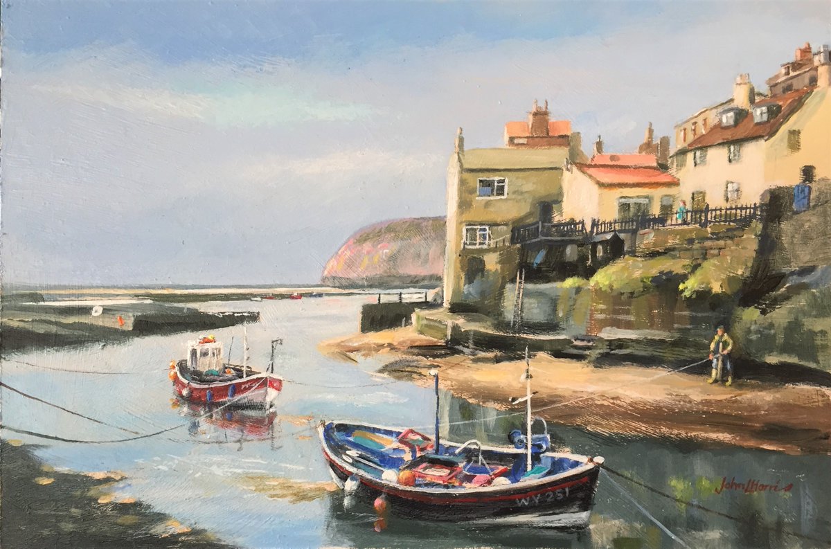 Tickled up this old sketch of Staithes, hoping to go back there later this year.