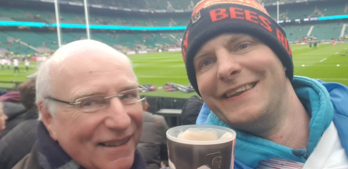 With the old man for his Birthday. #RivalsAndFriends