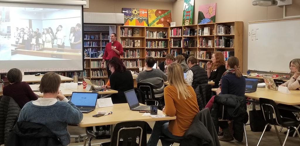 The @ASLC_Learn council is excited to welcome <a href="/plemmonsa/">Andy Plemmons</a> to Edmonton and to an inspirational day of exploring the work we do in school libraries #abed <a href="/EPSBNews/">EPSB</a> <a href="/gcouros/">George Couros</a>