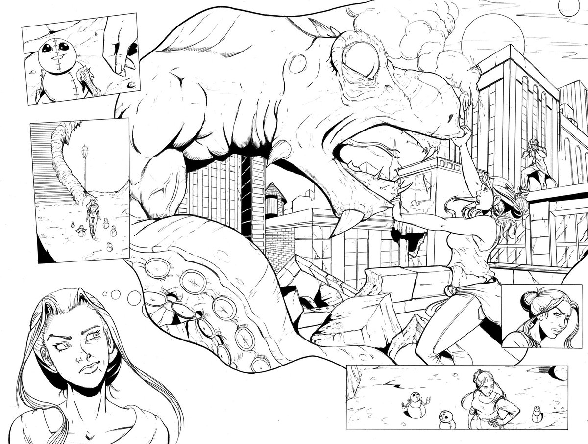 Been a second since I’ve posted but here’s a preview of All I Have to do is Dream issue 5 that will be making its debut this spring at conventions!! #comics #indiecomics #comicart #previews #fantasyart #dreams #makingcomics #drawing #newcomics