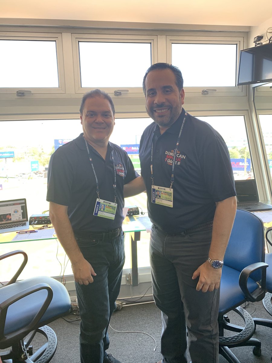 kevcabral's tweet photo. Junto a @ARenLosDeportes, listos para llevarles el partido entre Minnesota y Detroit desde el Estadio Quisqueya a través de @TeleAntillas2. https://t.co/LaoV83Q6dZ