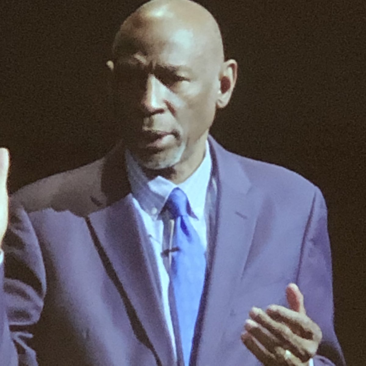 Powerful keynote this morning at #MidSchoolMath2020! Geoffrey Canada, “What you say to kids when they are not successful in math matters...Look in the mirror, take a stand!”