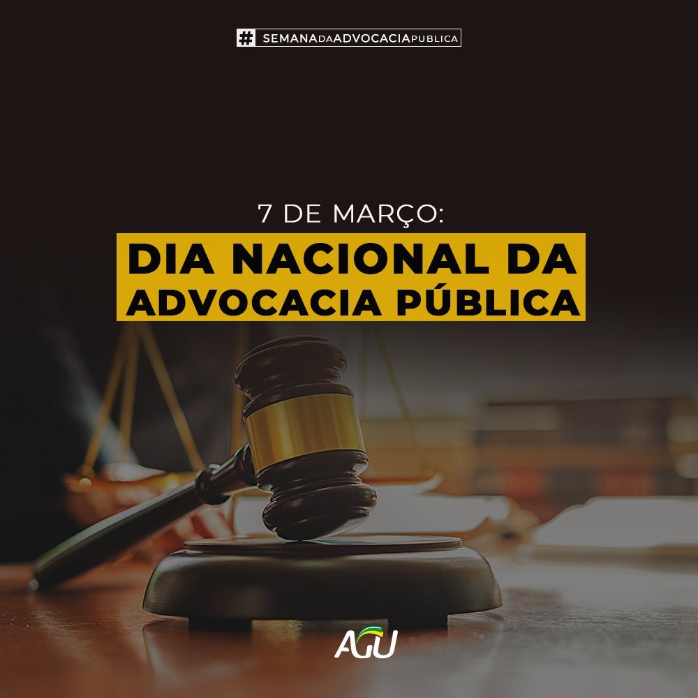 MinAMendonca's tweet photo. Hoje, Dia Nacional da Advocacia Pública, presto reverência à minha instituição. Defensora do Estado brasileiro e essencial à Justiça, a AGU é uma instituição extremamente técnica e com altos índices de êxito em sua atuação. https://t.co/TtjsY7PgFd