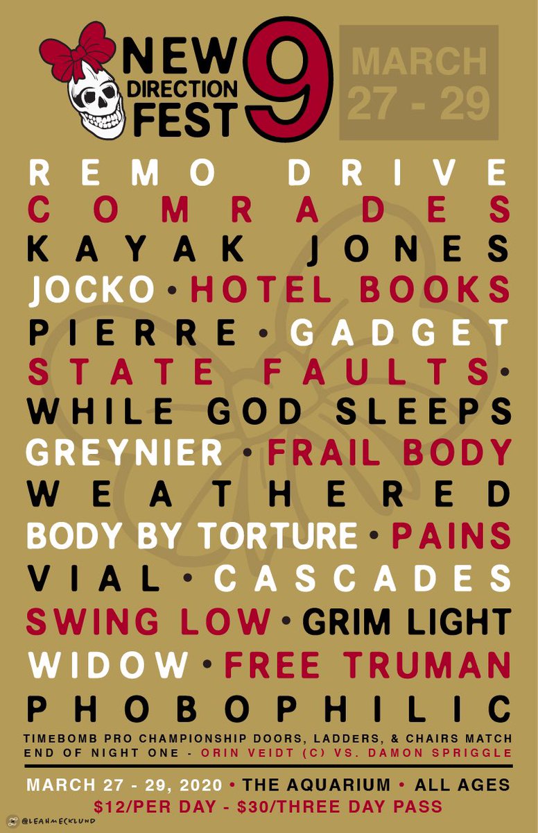 Fest week is looking pretty stacked. Have just a couple more fun announcements to keep you good and tired come Monday. 

What/who are you most excited for?

Posters by Josie Gereszek, Bela Simonson, &amp; Leah Ecklund