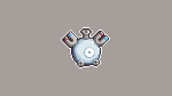 pixelroel's tweet photo. Magnemite from Pokémon. #magnemite #pokemon #magnet #pixel_dailies @Pixel_Dailies https://t.co/j9e6ec9LYI