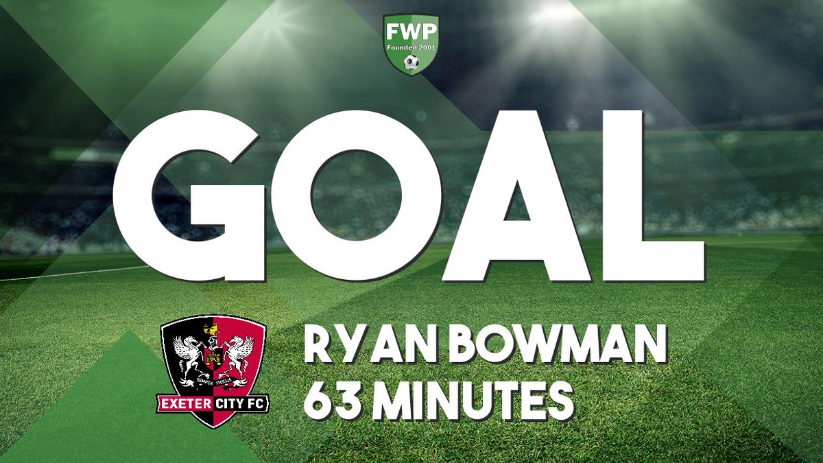 FWPExeterCity's tweet photo. GOAL: @FWPWalsall 1-2 @FWPEXETERCITY - Ryan Bowman (63') https://t.co/xnxklOVW3G https://t.co/gAI4nsFiQP