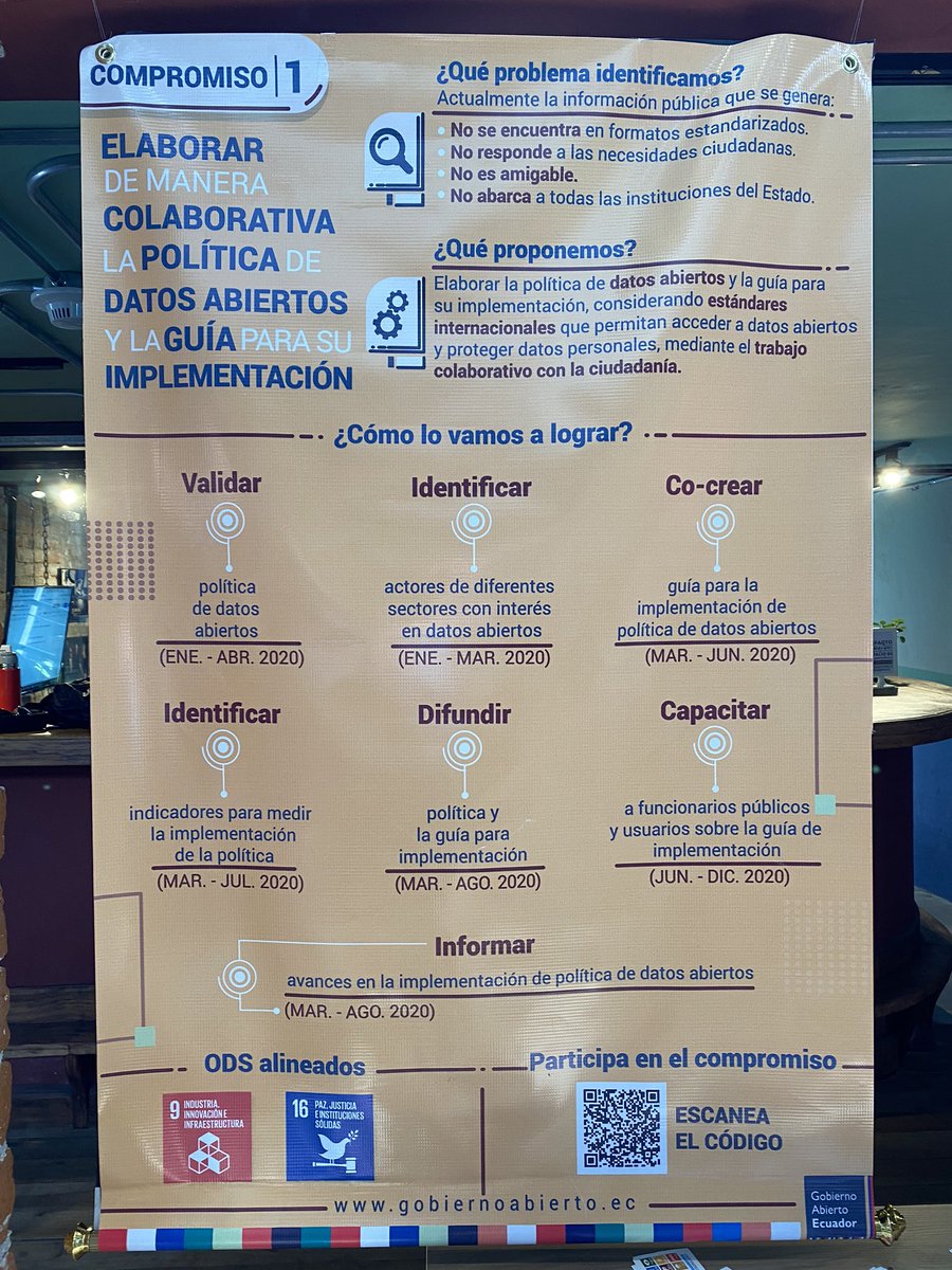 redam_ecuador's tweet photo. Algunos de los compromisos del 1er Plan de @ECGobAbierto del #Ecuador #GobiernoAbierto se han puesto en conocimiento de los participantes
#OpenDataDayUIO
#DatosAbiertos
Feliz día de los #DatosAbiertos 📊😻 🎉🥳! https://t.co/COEg30ymiC