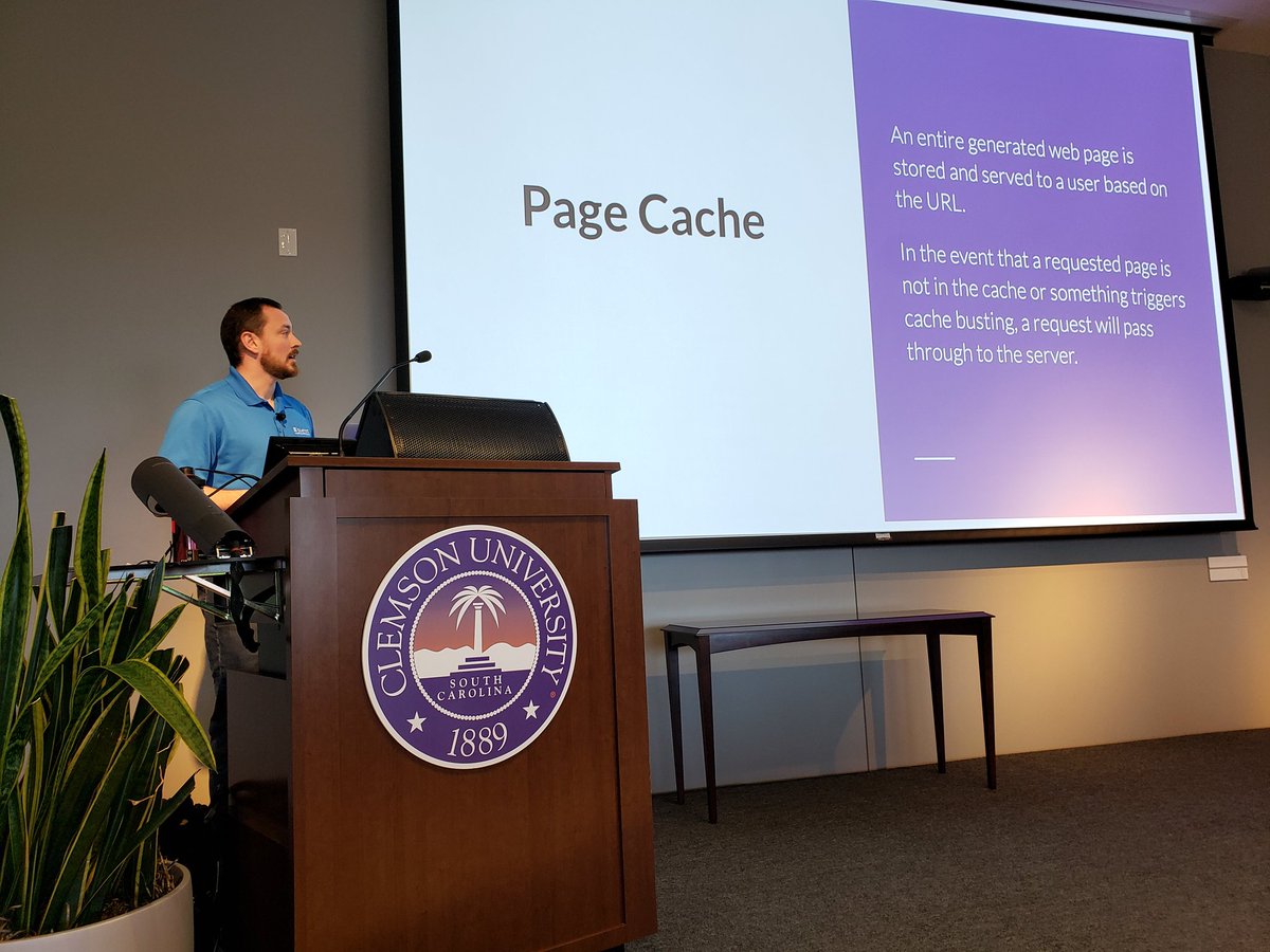 LoveBuiltLife's tweet photo. Types of Caching...in Room A @WordCampGVL #WCGVL https://t.co/8I0KR87fsb