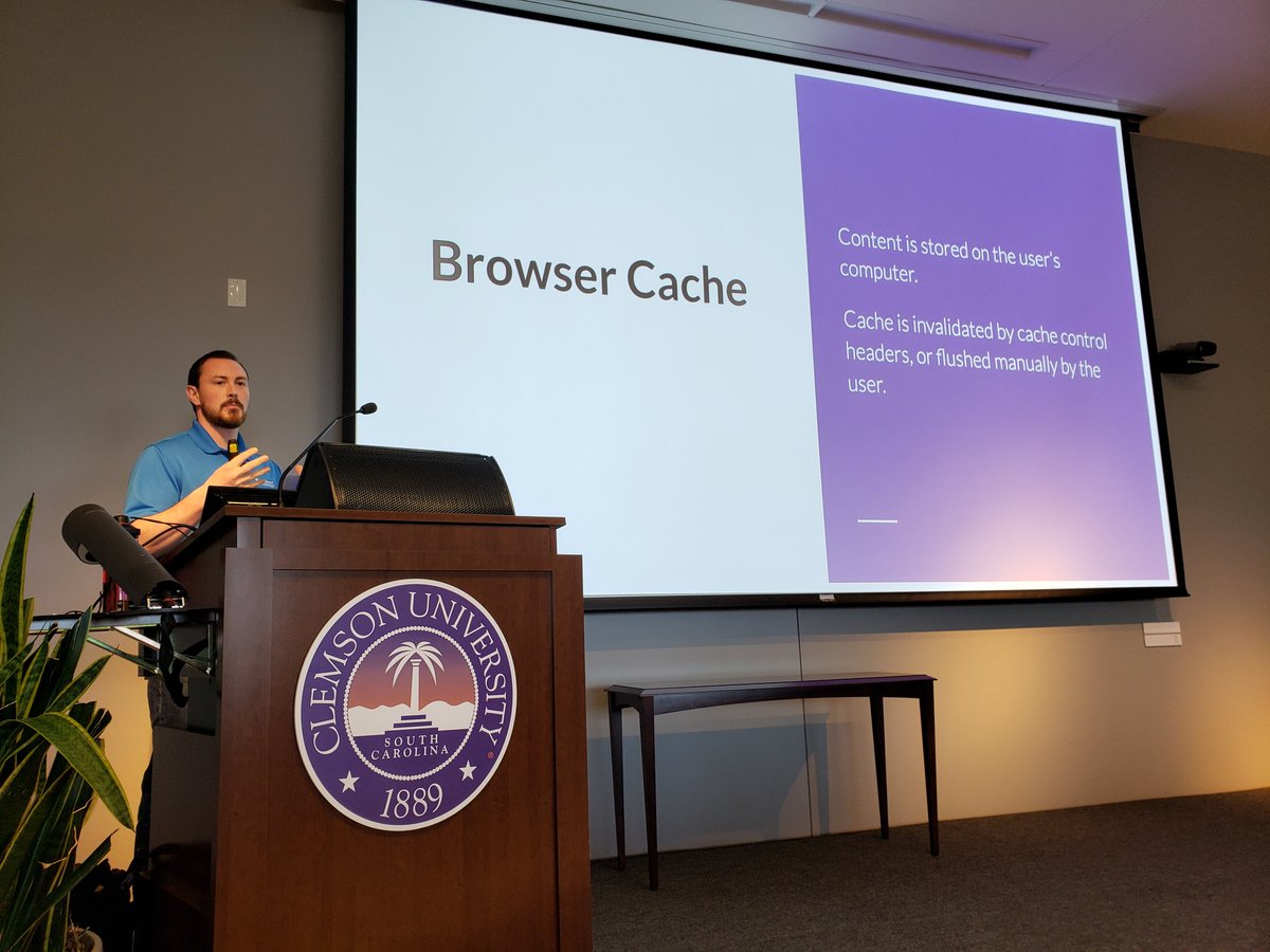 LoveBuiltLife's tweet photo. Types of Caching...in Room A @WordCampGVL #WCGVL https://t.co/8I0KR87fsb