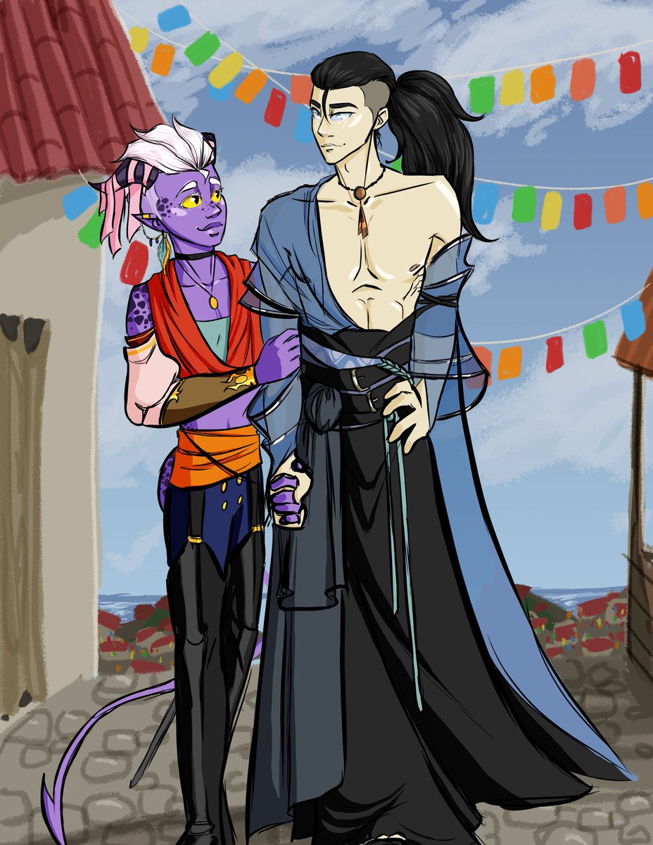 oraclespeakers1's tweet photo. They r cute βΊοΈ
#dnd #dungeonsanddragons #dnd5e #tieflingbard #tiefling #humanmonk #digitalart https://t.co/sBOR19d120