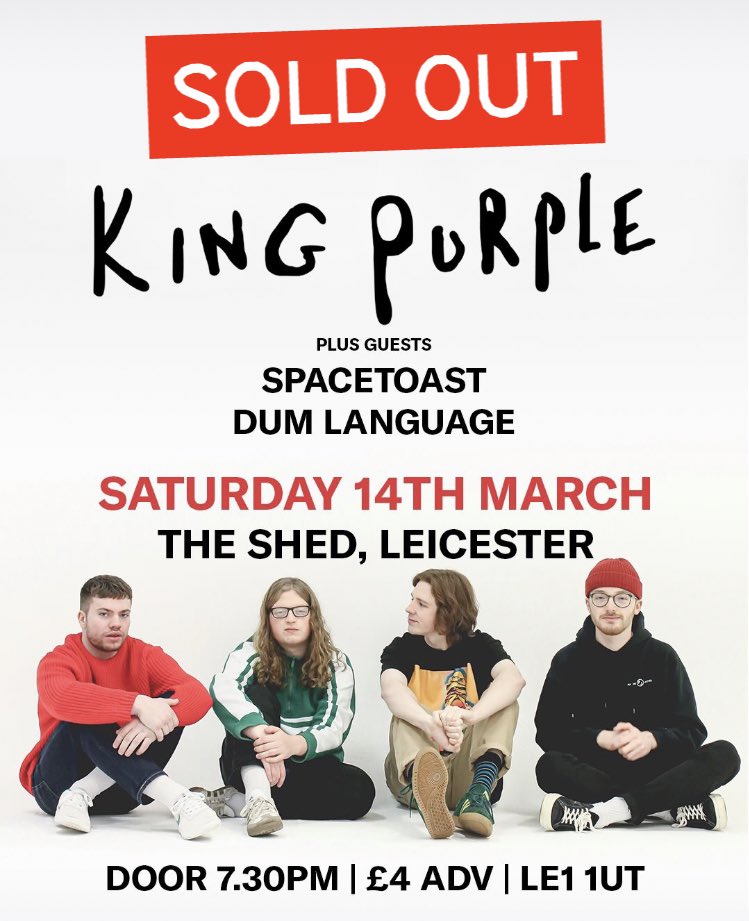 Happy to announce our show at <a href="/getintheshed94/">The Shed</a> w/ <a href="/Spacetoast_uk/">Spacetoast</a> &amp; dum language has now sold out, see you there x