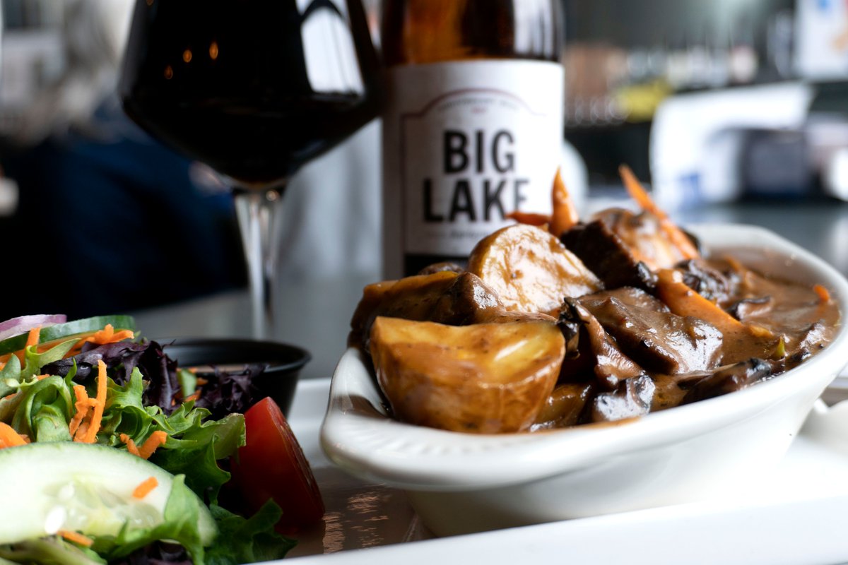 WallenpaupackBC's tweet photo. Have a Big Lake weekend. Buy a Big Lake Barleywine, get 1/2 off our Beef Beerguignon (Limit 1 Big Lake Barleywine per person, In House only). Want your beer to go? Buy a bottle of Big Lake Barleywine, get one 1/2 off (To Go only). Available through Monday, March 9th. https://t.co/hQx530unll