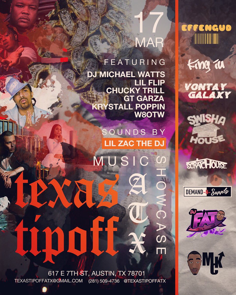TGibson_27's tweet photo. @DJ_HollyGrove Anyone that needs help with getting on a show or needs something to do in Austin March 17th we are still going on as planned with our show.  We can’t let the virus take our show away! https://t.co/VaHtP6LSIT