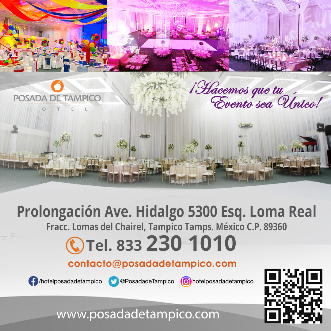 PosadadeTampico's tweet photo. Para tu #EventoSocial ponemos a tu disposición nuestros 10 Salones con capacidades que van desde 10 hasta para 1,500 personas. ¡Hacemos que tu Evento sea único! #Tampico #Madero #Altamira #Bautizo #PrimeraComunión #Cumpleaños #XVAños #DespedidaDeSoltera #Boda #Posada https://t.co/tJrDqQ8Ntd