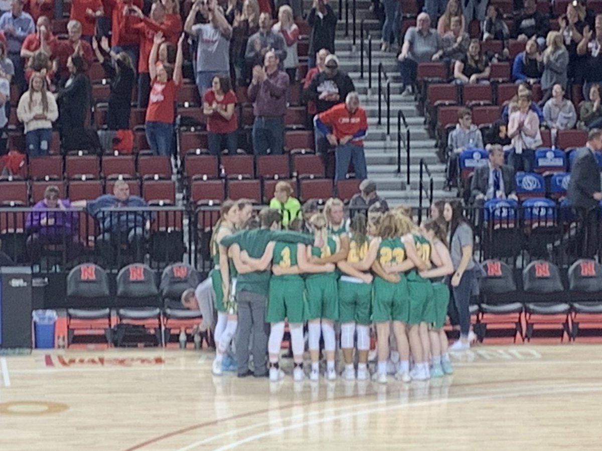 BerganWrestling's tweet photo. Great season @BerganGirlsBB!!! Girls played with a lot of heart. We are all very proud of you! #staterunnerup #knightpride https://t.co/2xWRIj5ldn
