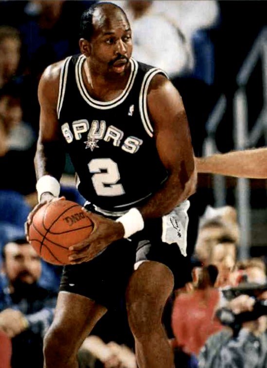 Moses Malone finished his  #NBA   career with San Antonio. The late, great Hall of Famer played in 17 games for the Spurs in 1994.