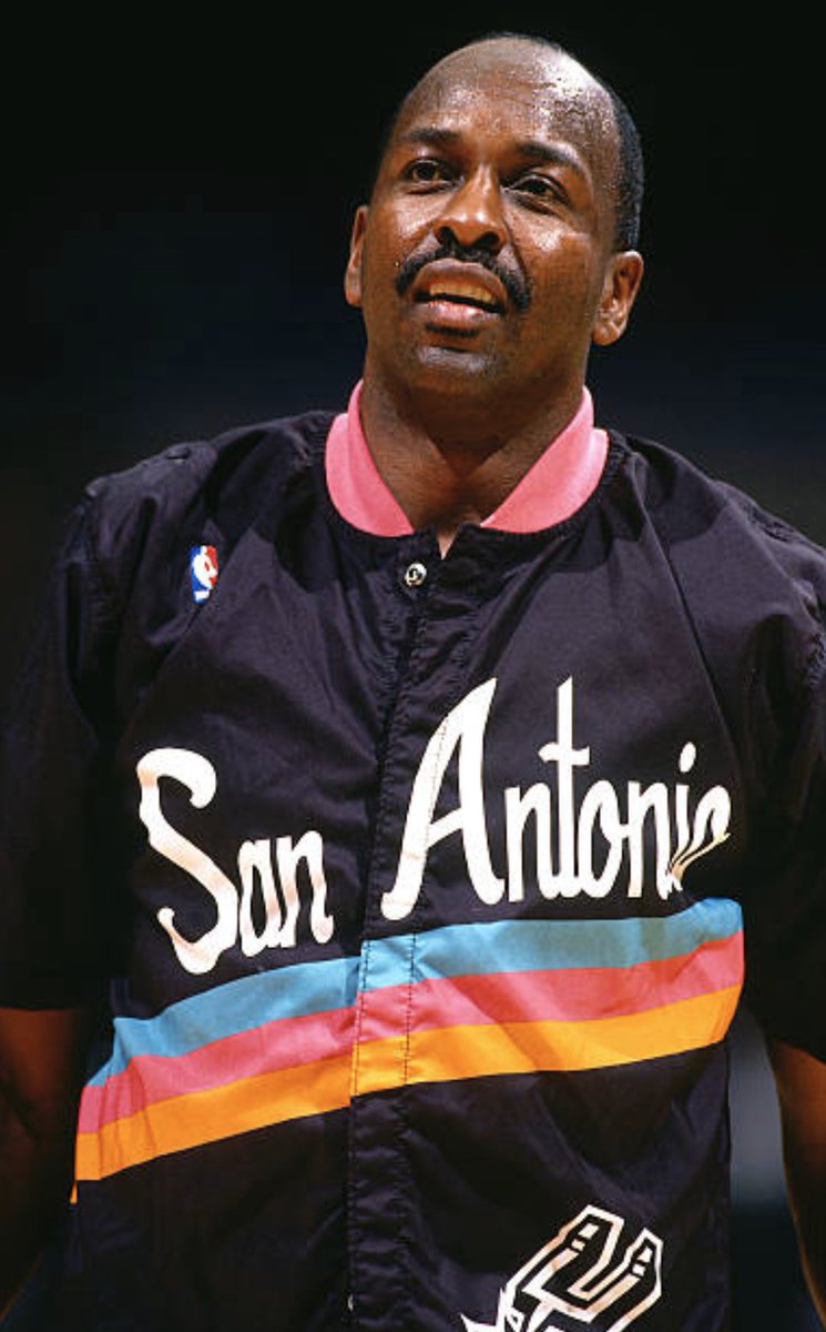 Moses Malone finished his  #NBA   career with San Antonio. The late, great Hall of Famer played in 17 games for the Spurs in 1994.